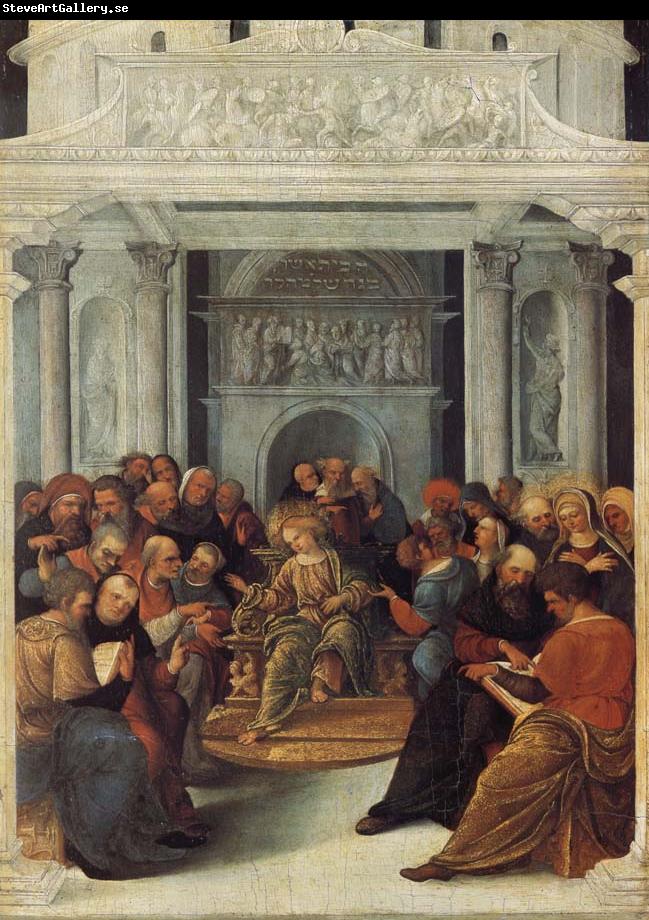 Lodovico Mazzolino Christ Disputing with the Doctors